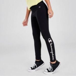 CHAMPION Big girls signature script leggings NIB